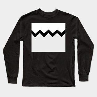 Abstract zigzag - gray, black and white. Long Sleeve T-Shirt